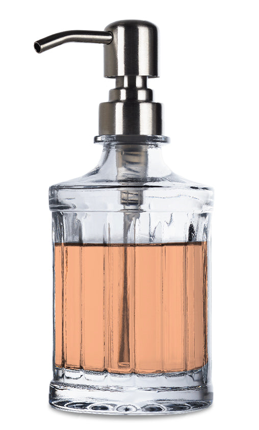 Harmony Linea Glass Hand Soap Dispenser with Pump, Set of 2