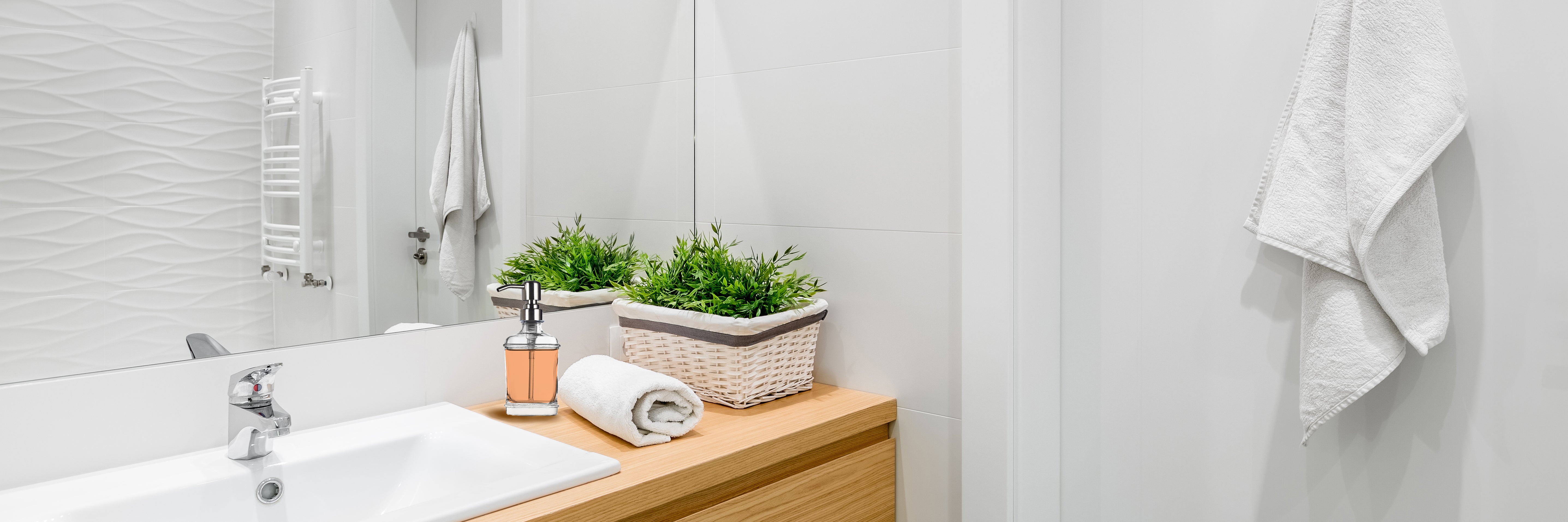 Harmony Classic Glass Hand Soap Dispenser with Pump, Set of 2