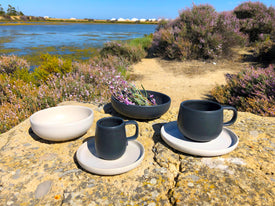 Uno Stoneware Dinnerware Dip Bowls 4.7 Inches, Sets of 4 in Assorted Colors