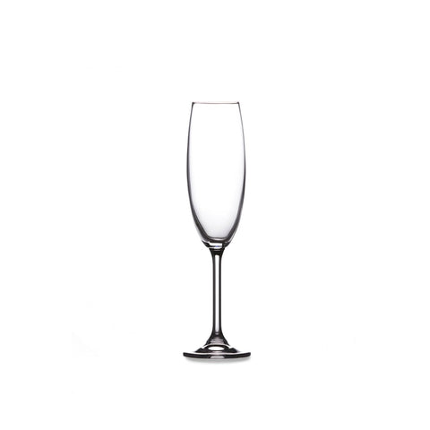 Image of Vinum Champagne Flute Glass 7 oz. (220 ml.) Set of 4 Lead Free Crystal Flutes
