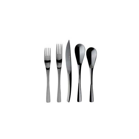 XY Black Mirror Finish 5pc Set by Guy Degrenne – Wine And Tableware