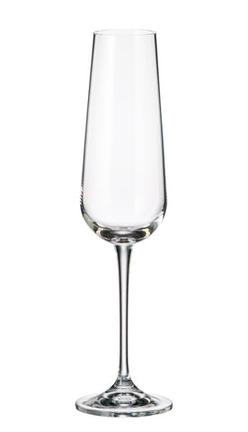 Image of Crystalite Bohemia - Amundsen Champagne Flute Glass 7oz. (220ml) Set of 6