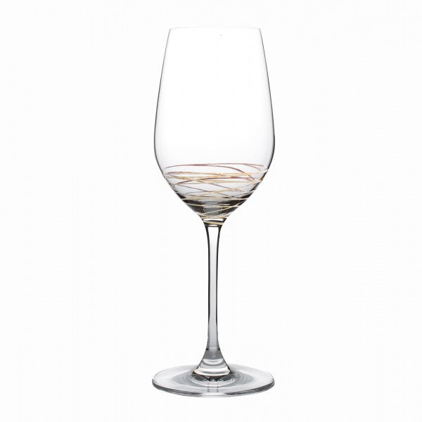 Brilliant - Swing Gold Bordeaux Glass 17 oz. Set of 4