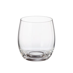 Crystalite Bohemia - Pollo Mergus Lead Free Crystal Stemless Wine Glass, 13.5 oz. Set of 6
