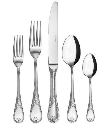 Image of Guy Degrenne - Marquise 5 Piece Flatware Set, Stainless Steel Mirror Finish Cutlery