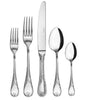 Guy Degrenne - Marquise 5 Piece Flatware Set, Stainless Steel Mirror Finish Cutlery
