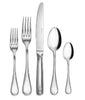 Guy Degrenne - Empire 5 Piece Flatware Set, Stainless Steel Mirror Finish Cutlery