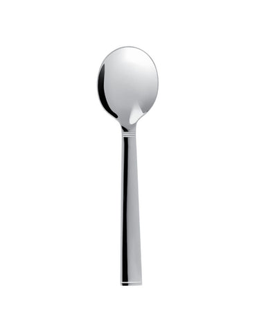 Image of Guy Degrenne - Squadro Soup Spoon, Mirror Finish Stainless Steel Round Soup Spoon