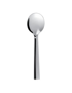 Guy Degrenne - Squadro Soup Spoon, Mirror Finish Stainless Steel Round Soup Spoon
