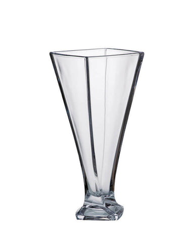 Image of Crystalite Bohemia Quadro Non Leaded Crystal Tall Vase, 13 Inches