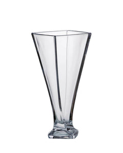 Crystalite Bohemia Quadro Non Leaded Crystal Tall Vase, 13 Inches