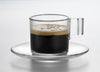 Eisch Breathable Superior Espresso Glass and Saucer Set of 2
