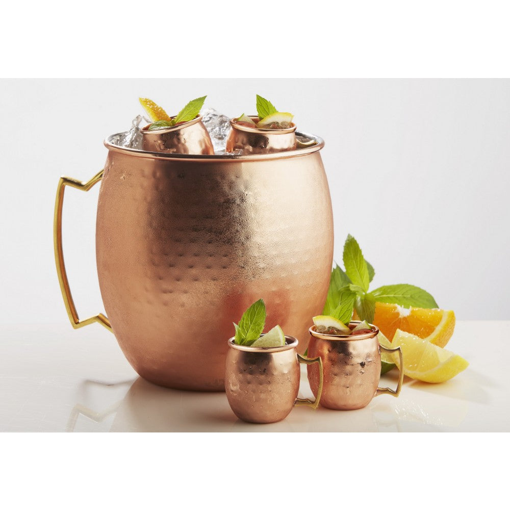 Moscow Mule Copper Mugs Gift Set of Two in Wooden Box