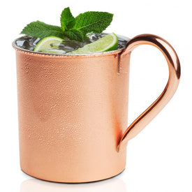 Brilliant - Copper Straight Moscow Mule Mug, 20oz.