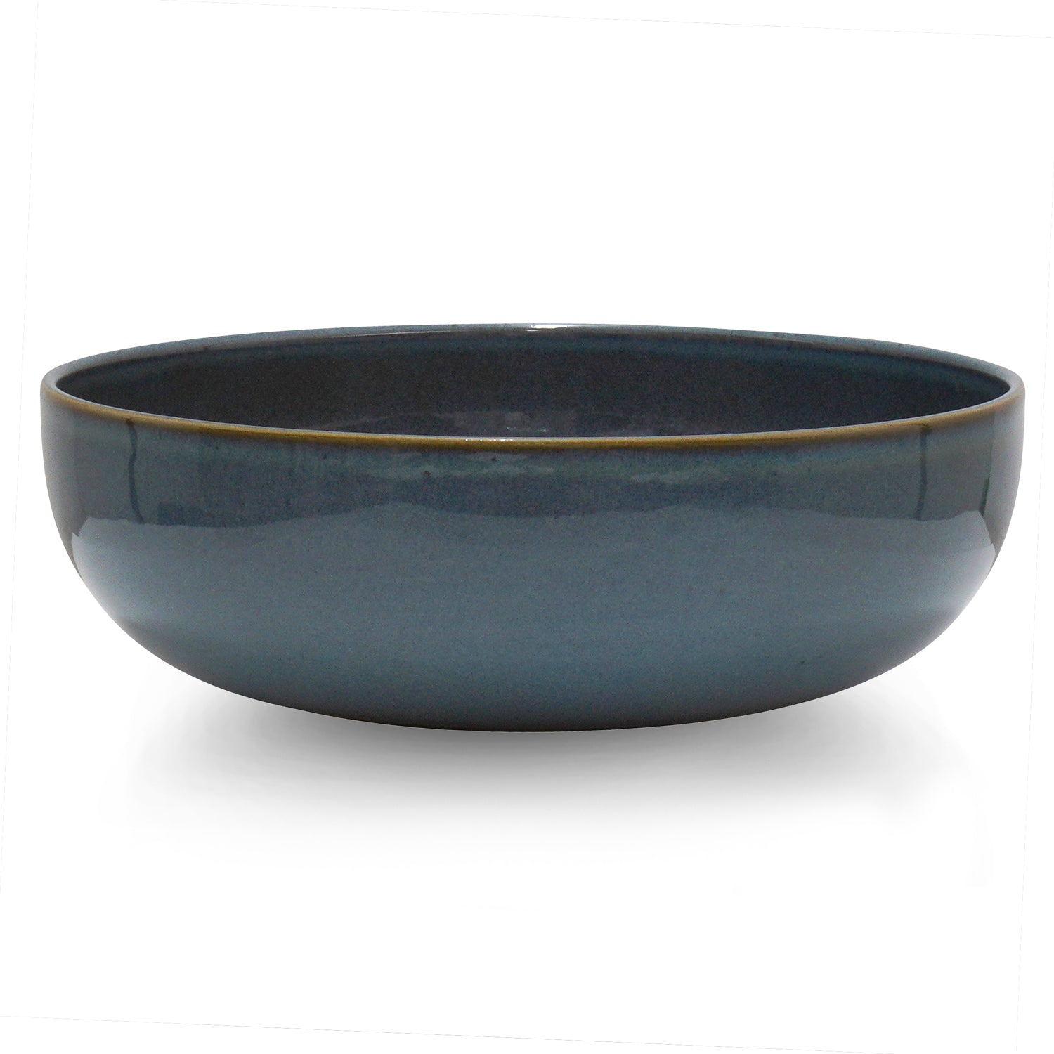 Uno Stoneware Dinnerware Salad Bowls 10.2 Inches, Assorted Colors