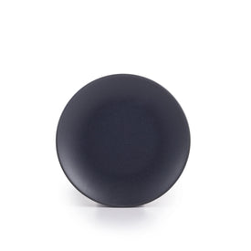 Granito Stoneware Black Salad Plates 8.3 Inches, Set of 4