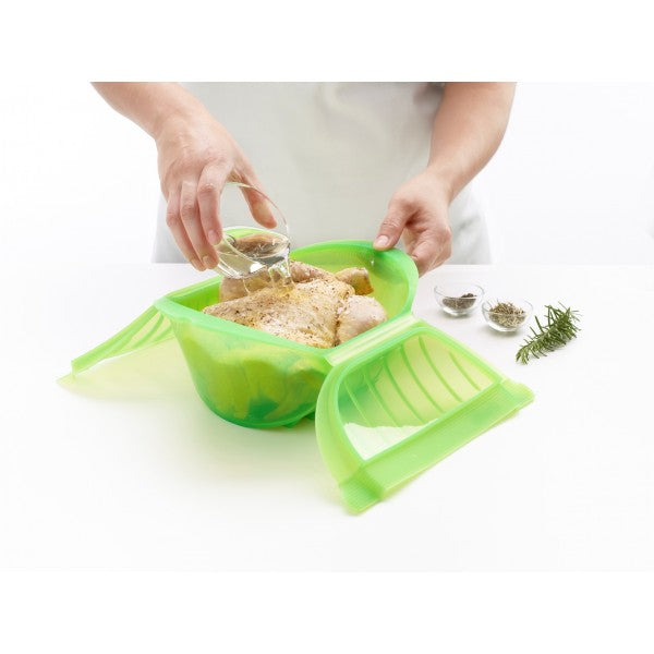 2- in- 1 Microwave Oven Steamer Cook Container with Dome Lid