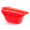 Lékué - Silicone Deep Steamer Case for 3 - 4 Servings, Red