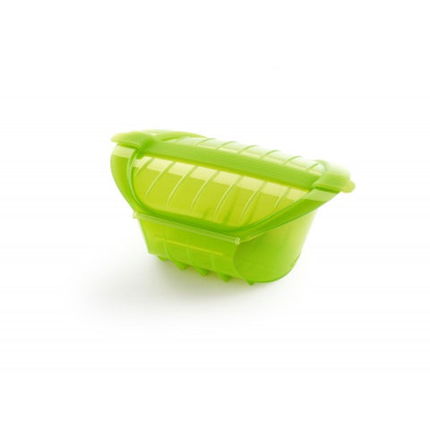 Image of Lékué - Silicone Deep Steamer Case for 3 - 4 Servings, Green