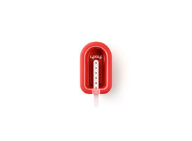 Lékué - Large Popsicle Ice Lollypop Silicone Mold, 3.2 oz. Red