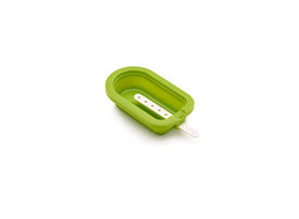 Lékué - Large Popsicle Ice Lollypop Silicone Mold, 3.2 oz. Green