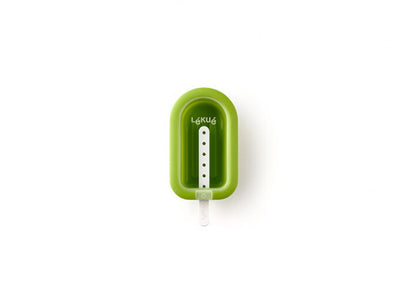 Lékué - Large Popsicle Ice Lollypop Silicone Mold, 3.2 oz. Green