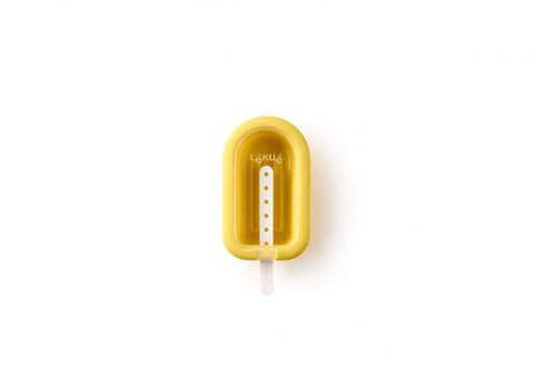 Lékué - Large Popsicle Ice Lollypop Silicone Mold, 3.2 oz. Yellow