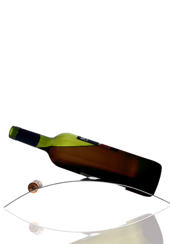 Image of Bel-Air Arc Wine Cradle, Stainless Steel Single Wine Bottle Holder