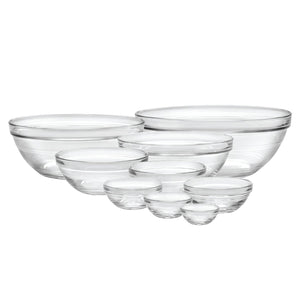 Duralex Made In France Lys Stackable 9-Piece Bowl Set