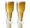 Double Wall Glass Beer Pilsner 390ml Set Of 2 by Brilliant