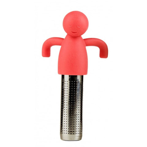 Image of Brilliant - Tea Infuser with Red Silicone Molded Smiley Top