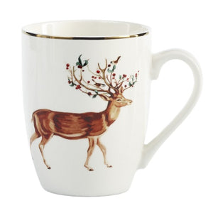 Brilliant - Holiday Christmas Rudolph Mugs, 11 oz., Set of 2