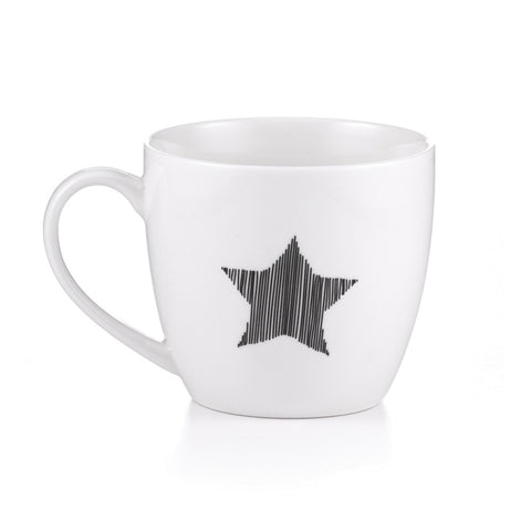 Image of Holiday Star Coffee Mugs for Christmas, 15 Oz. Set of 2