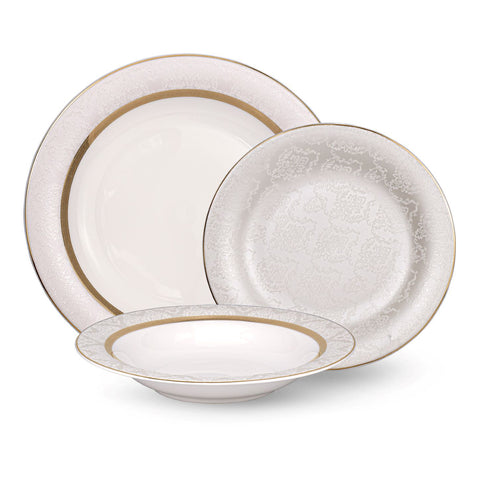 Image of Spring Castle 18 Piece Bone China Dinnerware Set, Service for 6
