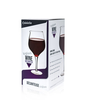 Cuisivin - Biglass Wine Decanter in the Shape of an Oversized Wine Glass, Holds 58.5oz.