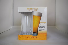 Cuisivin – Pilsner Fizzup Beer Glass, 14oz. Set of 4