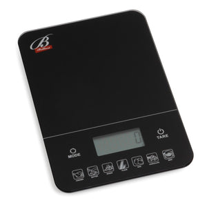 Brilliant - Digital Kitchen Nutrition Scale With Calories and Weight Calculator, Black