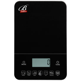 Brilliant - Digital Kitchen Nutrition Scale With Calories and Weight Calculator, Black