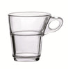 Duralex - Caprice Clear Stackable Glass Coffee Cup 220 ml. ( 7 3/4 oz. ) Set of 6