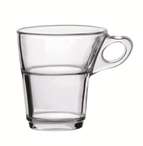 Duralex - Caprice Clear Stackable Glass Moka/Espresso Cup 90 ml. ( 3 oz. ) Set of 6