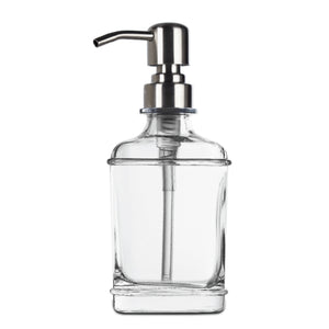 Harmony Classic Glass Hand Soap Dispenser with Pump, Set of 2