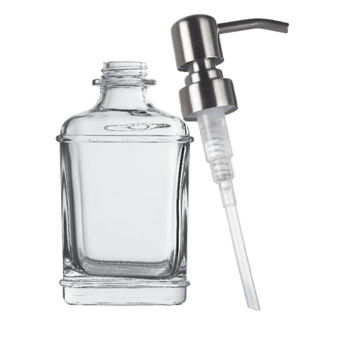 Image of Harmony Classic Glass Hand Soap Dispenser with Pump, Set of 2