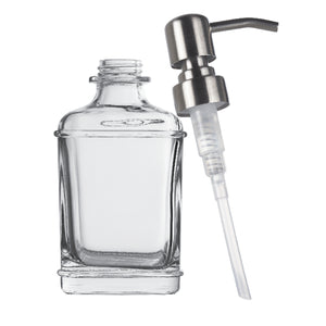 Harmony Classic Glass Hand Soap Dispenser with Pump, Set of 2