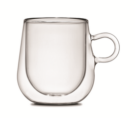 Loop Double Walled Espresso Glasses 2.5 Ounces, Set of 2