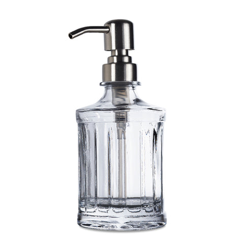 Image of Harmony Linea Glass Hand Soap Dispenser with Pump, Set of 2