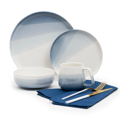 Image of Kimono White and Gold Cutlery Set, 20 Pieces - Service for 4