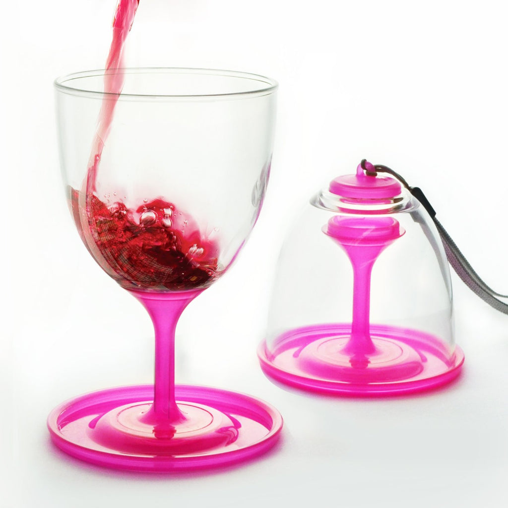 Asobu - Stack-N-Go Acrylic Wine Tumbler Pink – Wine And Tableware