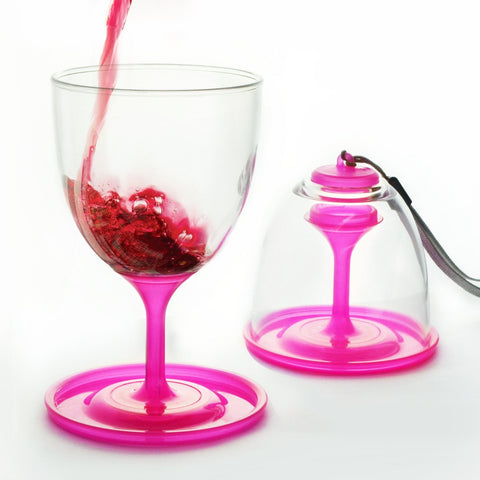 Image of Asobu - Stack-N-Go Acrylic Wine Tumbler Pink