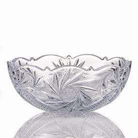 Pinwheel Crystal Bowl 8.5 Inches