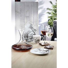 Vinum Wine Carafe 1.55 Liters Lead Free Crystal Red Wine Decanter with Decanter Cleaning Brush